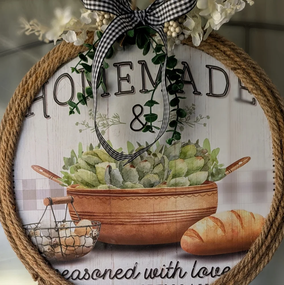 Rustic Kitchen Wall Decor with Rope Accent - Picture 10 of 13
